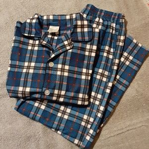 Candlesticks blue plaid pajama set